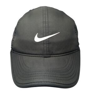 Nike Dri-Fit Strapback Baseball Cap Black One Size Adjustable Featherlight